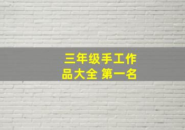 三年级手工作品大全 第一名